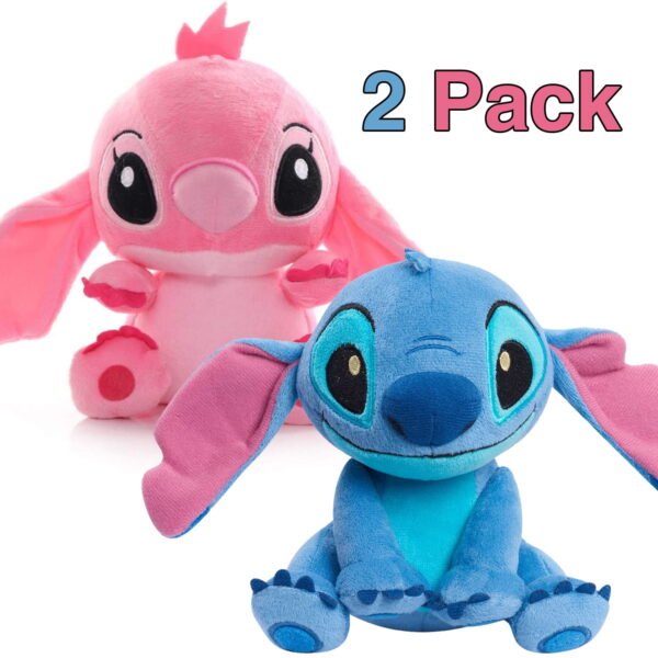 Plush Set of 2 Soft Doll Stuffed Animal Toys Cute Plush Toys