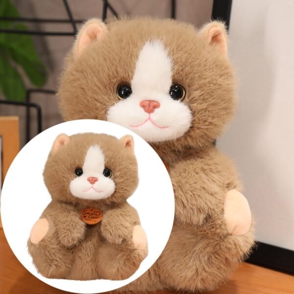 Peach Cat Plush Cute Stuffed Animal Plushies Toy - Image 2