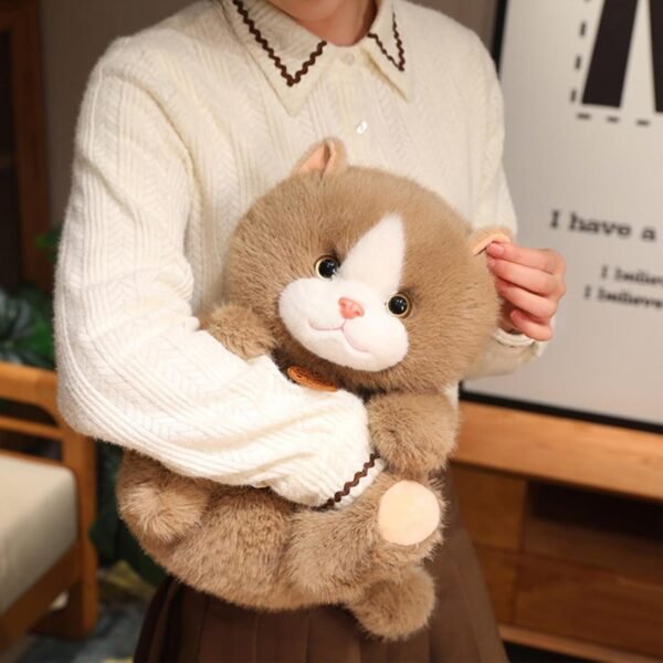 Peach Cat Plush Cute Stuffed Animal Plushies Toy - Image 4